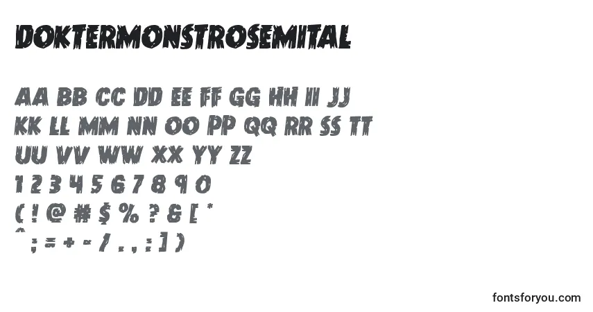 Doktermonstrosemital Font – alphabet, numbers, special characters