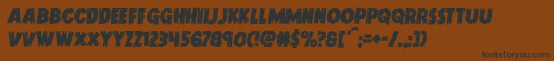 Doktermonstrosemital Font – Black Fonts on Brown Background