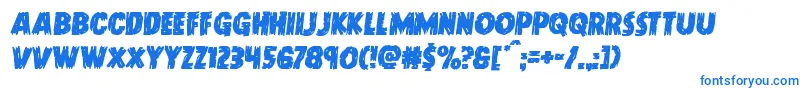 Doktermonstrosemital Font – Blue Fonts on White Background