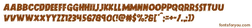 Doktermonstrosemital Font – Brown Fonts on White Background