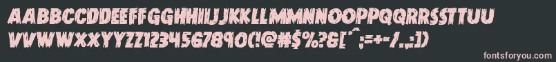 Doktermonstrosemital Font – Pink Fonts on Black Background