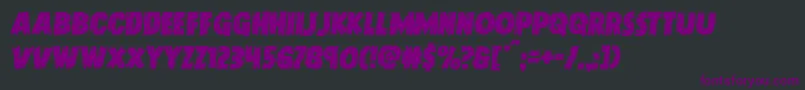 Doktermonstrosemital Font – Purple Fonts on Black Background