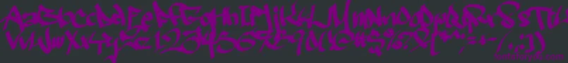 Ruthlesswreckin2 Font – Purple Fonts on Black Background