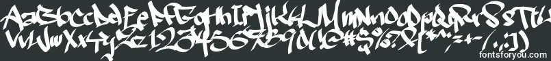 Шрифт Ruthlesswreckin2 – белые шрифты