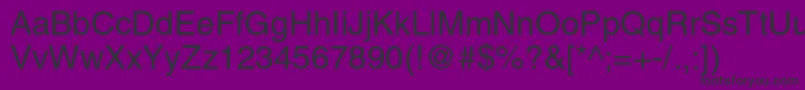 Шрифт HelveticaltstdRoman – чёрные шрифты на фиолетовом фоне