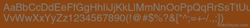 HelveticaltstdRoman Font – Gray Fonts on Brown Background