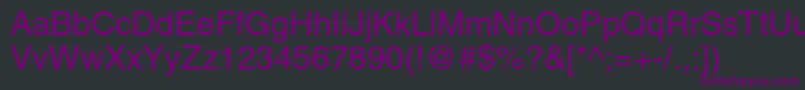 HelveticaltstdRoman Font – Purple Fonts on Black Background