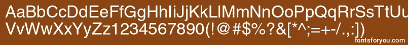 HelveticaltstdRoman Font – White Fonts on Brown Background