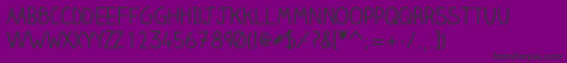 ClairehandregularWebfont Font – Black Fonts on Purple Background