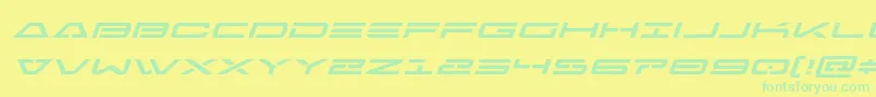 fuente Freeagentexpandital – Fuentes Verdes Sobre Fondo Amarillo