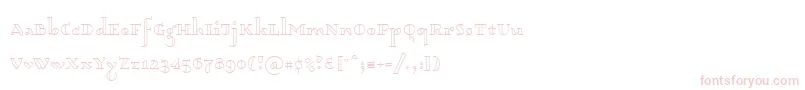 Dagerotypos0003 Font – Pink Fonts on White Background