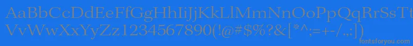 KeplerstdLightextsubh Font – Gray Fonts on Blue Background