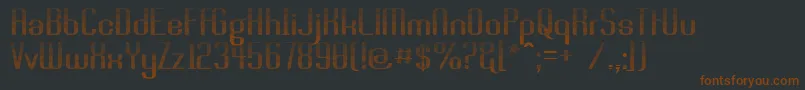 Шрифт BrassiereLine – коричневые шрифты на чёрном фоне