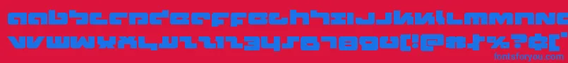 Boomstickexpand Font – Blue Fonts on Red Background