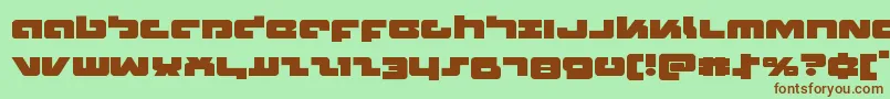 Boomstickexpand Font – Brown Fonts on Green Background