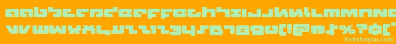 Boomstickexpand Font – Green Fonts on Orange Background
