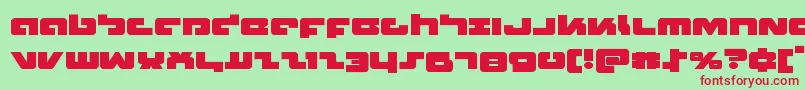 Boomstickexpand Font – Red Fonts on Green Background