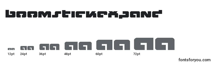 Boomstickexpand Font Sizes