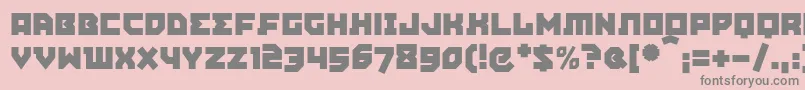 Agitpropc Font – Gray Fonts on Pink Background