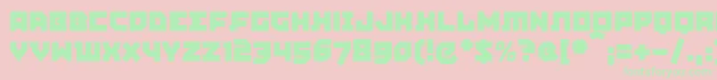 Agitpropc Font – Green Fonts on Pink Background