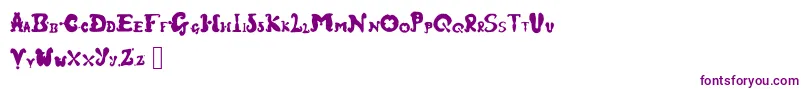 Шрифт Fairground – фиолетовые шрифты на белом фоне