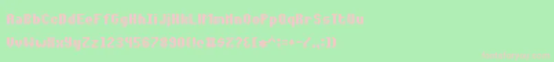 Notalot35 Font – Pink Fonts on Green Background