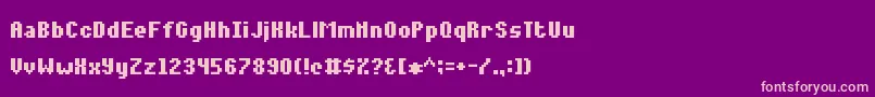 Шрифт Notalot35 – розовые шрифты на фиолетовом фоне