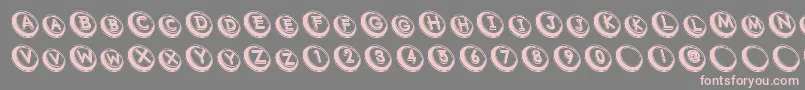 Com Font – Pink Fonts on Gray Background
