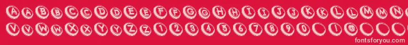 fuente Com – Fuentes Rosadas Sobre Fondo Rojo