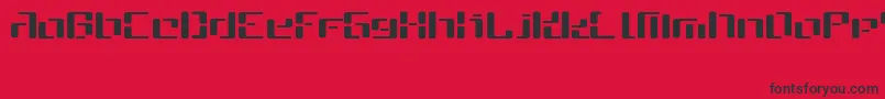 Шрифт Cybe – чёрные шрифты на красном фоне