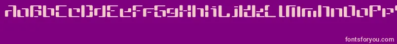 Cybe Font – Pink Fonts on Purple Background