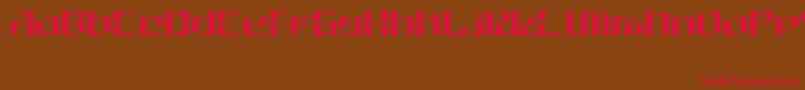 Cybe Font – Red Fonts on Brown Background