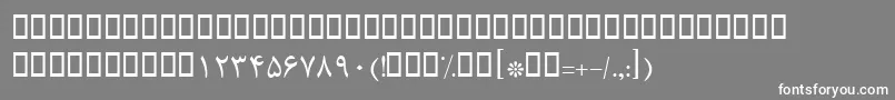 BNazanin Font – White Fonts on Gray Background