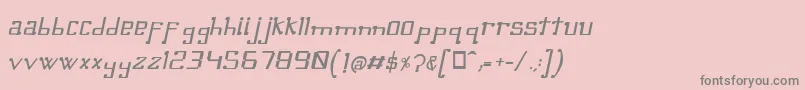 OmellonsMediumitalic Font – Gray Fonts on Pink Background