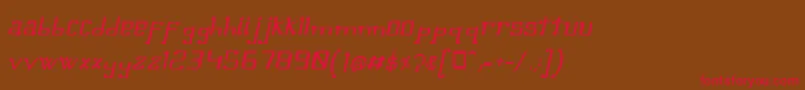 OmellonsMediumitalic Font – Red Fonts on Brown Background