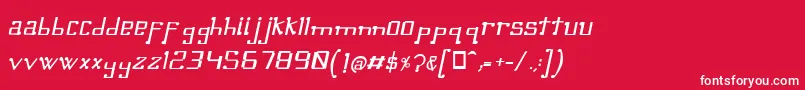 OmellonsMediumitalic Font – White Fonts on Red Background