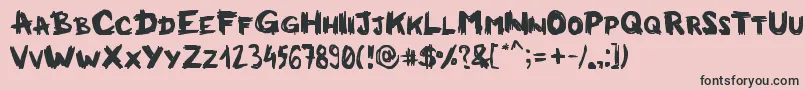 Milkmanconspiracy Font – Black Fonts on Pink Background