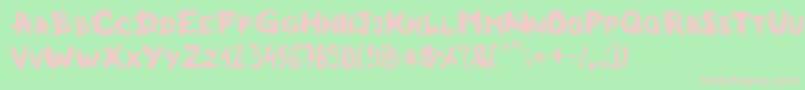 Milkmanconspiracy Font – Pink Fonts on Green Background