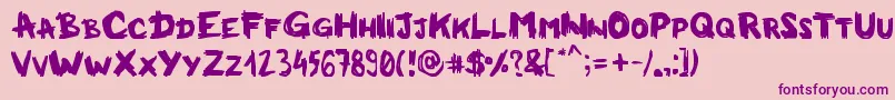 Milkmanconspiracy Font – Purple Fonts on Pink Background