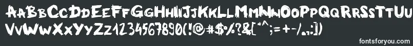 Milkmanconspiracy Font – White Fonts on Black Background