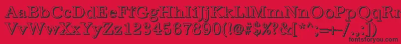 AntiquashRegular Font – Black Fonts on Red Background