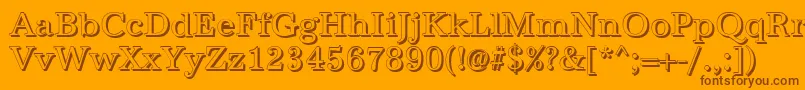 En savoir plus sur la police AntiquashRegular Police AntiquashRegular – polices brunes sur fond orange