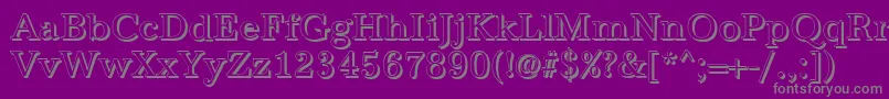 AntiquashRegular Font – Gray Fonts on Purple Background