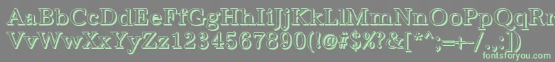 AntiquashRegular Font – Green Fonts on Gray Background