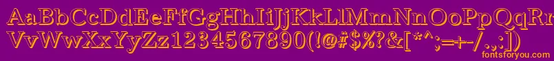 AntiquashRegular Font – Orange Fonts on Purple Background