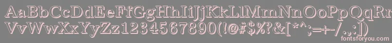 AntiquashRegular Font – Pink Fonts on Gray Background