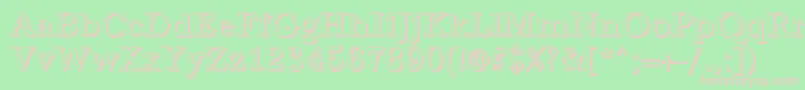 AntiquashRegular Font – Pink Fonts on Green Background