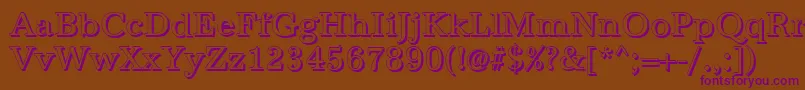 AntiquashRegular Font – Purple Fonts on Brown Background