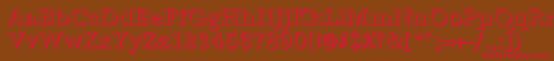 AntiquashRegular Font – Red Fonts on Brown Background