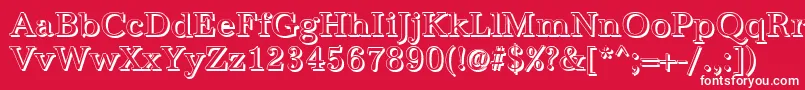 AntiquashRegular Font – White Fonts on Red Background